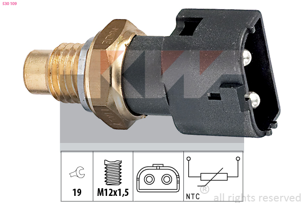 Senzor,temperatura lichid de racire 530 109 KW